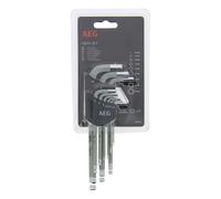 AEG Set de 9 Llaves Hexagonales para Mecánica y Mantenimiento
