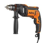 AEG Taladro Percutor 750W, Port Aut 13mm, Par Máx 23Nm | 2800 rpm, chasis monobloque IMB, rueda de preajuste, mango suave antivibración, segunda manija, transporte protegido
