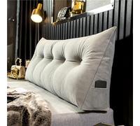 AEHO Almohada de Lectura de Cabecera, Cojin Respaldo Sofa, 3-en-1 Soporte Ergonómico 5 Zonas Protección de Espalda Espesor 20cm EPE Cojín para Cama Sofá Hogar Adultos,Brown 01,200 * 50 * 20CM
