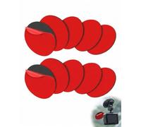 AEIOPRS Cinta Doble Cara Extrafuerte, 10 Uds 50x50mm Rojas, Almohadillas EVA, Resistente al Agua y Calor, Adhesivo sin Taladros para Fijación Segura en Hogar y Vehículos