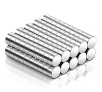 Aenienoe 100Piezas Imanes Neodimio Potentes Imanes Pequeños Redondos Magnet 2x1mm para Magnética Pizarra Blanca Refrigerador Foto Hogar Oficina y Escuela Mini Iman