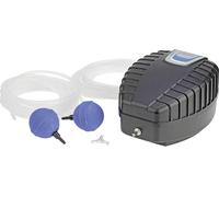 Aerador para estanques - 8 W - para estanques de hasta 5 m3 - 500 l/h - con 2 mangueras de aire de 5 m