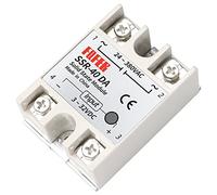 AERBNYEQP 1 Uds SSR-40DA 10DA 25DA 40DA 50DA 60DA 70DA 80DA 100DA módulo de relé Estado sólido 3-32V Entrada CC 24-380VAC 10A-100A(SSR-90DA)