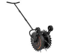 Aereador manual para césped, tipo rodillo con extractores de núcleos, de 16.6 pulgadas, con púas antiatascos, de alta resistencia y resistente a la corrosión. Herramienta manual para la aireación del 