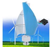 Aerogenerador de 12000W, 12V 24V 48V Turbina Eólica Vertical de Eje Helicoidal de Levitación Magnética, Generador de Imán Permanente Trifásico, para Casa, Terraza, Chalet o Autocaravana,D-24V