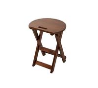 AERTSDFGT Taburete Pequeño Taburete de Madera for el hogar, Taburete Redondo, Plegable, Alto, Comedor, Dormitorio, balcón, Ocio(B,S)
