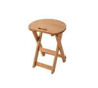 AERTSDFGT Taburete Pequeño Taburete de Madera for el hogar, Taburete Redondo, Plegable, Alto, Comedor, Dormitorio, balcón, Ocio(A,S)