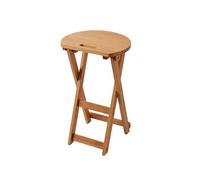 AERTSDFGT Taburete Pequeño Taburete de Madera for el hogar, Taburete Redondo, Plegable, Alto, Comedor, Dormitorio, balcón, Ocio(A,M)