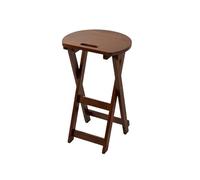 AERTSDFGT Taburete Pequeño Taburete de Madera for el hogar, Taburete Redondo, Plegable, Alto, Comedor, Dormitorio, balcón, Ocio(B,M)