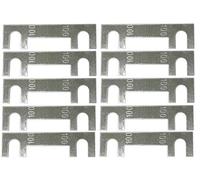 AERZETIX - 10x Fusibles Lámina - 100A - para Portafusibles - Alta Corriente - Plata - C42200
