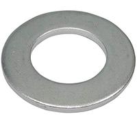 AERZETIX - C44515 - Juego de 10 Arandelas planas M27 - espesor 3.8mm - DIN125 - para tornillos/pernos M27 - en acero galvanizado - color plata - ensamblaje tuerca sellado fijación herrajes