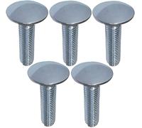 AERZETIX C49028 Pernos de Carrocería Redondos M10x40mm | Juego de 5, Cuello cuadrado, Pernos de carruaje, Acero galvanizado, DIN 603