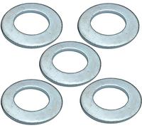AERZETIX C49142 Arandelas planas anchas M27 Ø50mm H 3.8mm | Juego de 5, Acero galvanizado, DIN 125