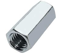 AERZETIX C58233 Tuercas Hexagonales Alargadas M10x30mm | Juego de 10, Tuerca de extensión prolongador, Rosca métrica, Acero galvanizado