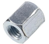 AERZETIX C74471 Tuercas Hexagonales Alargadas M10x20mm | Juego de 10, Tuerca de extensión prolongador, Rosca métrica, Acero galvanizado