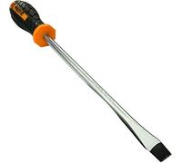 AERZETIX - Destornillador plano clásico 8x200mm para tornillo ranurado - Punta Imán/Magnético - Mango Antideslizante Bi-Materia - Hoja de Acero/CR-V/ - C45676
