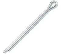 AERZETIX - Juego de 100 Pasadores de Aletas Ø4x63mm - Pasador Alfiler/de Enganche - DIN 94 ISO 1234 - Dureza 4.8 - en Acero Galvanizado - Color Plata - C47964