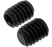 AERZETIX - Juego de 8 Tornillos sin Cabeza M1.6x2.5mm con Punta Plana - Huella Hexagonal HEX 0.7 a 6 Lados Hueca - en Acero - Color Negro