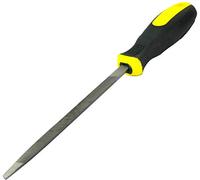 AERZETIX - Lima de afilado Metálico Triangular Fino de Acero - Longitud 150mm - Herramienta de Mano para Modelar el Metal - Mango bimaterial - Instrumentos de acabado Limar/Afilar/Desbarbado - C45961