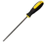 AERZETIX - Lima/Escofina para madera Redonda de acero - Longitud 200mm - Herramienta manual para carpintero - Mango bimaterial - Instrumento de acabado/Mecanizado pasadores/Picaduras/Aplanar - C45988