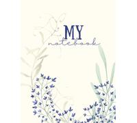 Aesthetic Student Notebook: Minimalist Floral Lined Journal | A4 College Ruled Notebook for School, College, University, Work & Daily Notes