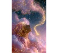 Aether: The Constellation Edition - Celestial Fantasy Journal for Writers & Worldbuilders: Dreamy Astrology Aesthetic Notebook with Ruled, Dotted & ... Star Goddess Cover, 120 Pages, 6x9 Inches