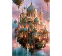 Aether: The Floating City Edition - A Fantasy Worldbuilder's Journal: A Dreamy Notebook for Writers, Storytellers & World Creators - Ruled, Dotted, Habit & Prompt Pages, 150 Pages, 6x9