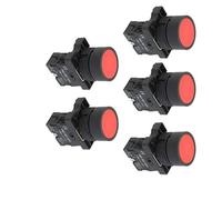 Aexit 5 x 22 mm 1 NC N/C Interruptor de botón pulsador momentáneo de señal roja (model: I1780IIIVII-9357JN) 600V 10A ZB2-EA42