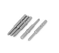 Aexit 60 mm de longitud 1/4' 'Puntas de destornilladores de punta Phillips de mango redondo (model: H2967IV-5368IM) PH1 5 pcs