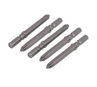 Aexit 60 mm de longitud 1/4' 'Puntas de destornilladores de punta Phillips de mango redondo (model: M2015VIX-9606NR) PH2 5 pcs