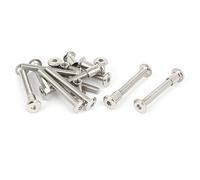 Aexit M6 x 50 mm Tuerca hexagonal Tuerca de cabeza Tornillo avellanado Tornillos (model: S7114IV-4044TX) Sujeciones 10 juegos