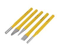 Aexit Master Mechanic Hex Shank Cold Cape Taper Pin Punzones Cincel Juego (model: Z9983IXII-1638AE) de herramientas 5pcs