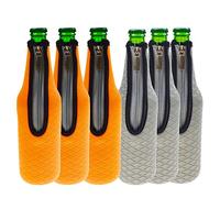 AF-WAN Refrigeradores de Cerveza con Cremallera de Neopreno, Funda Para Botella de Cerveza, Soporte Para Cerveza, 17.6 onzas, funda de Transporte Para Bar, Actividades al Aire Libre