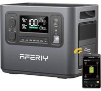 AFERIY Estacion de Energia portatil 2400W Generador Electrico Solar 2048Wh, （Envío en 3 días）Portable Power Station LiFePO4 Generadores Solares para Camping Hogar Viajes Emergencias, 13 Conectores