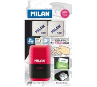 Afilaborras MILAN Compact Touch + 2 Gomas Recambio, Blister Colores Surtidos