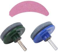 Afilador de cuchillas de cortacésped, universal, rotatorio, para taladro, para uso en jardinería