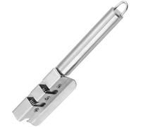 Afilador de Cuchillos para Cocina de Acero Inoxidable, Uso Doméstico | Mango Ergonómico, Bordes Suaves y Orificio para Colgar, Uso Ambidiestro, para Cajón y Mesa