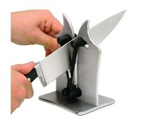 Afilador de Cuchillos Profesional Chef de Acero Inoxidable para Cocina | Amolador Manual Multiuso para Cuchillos, Tijeras y Herramientas | Uso Doméstico y Profesional