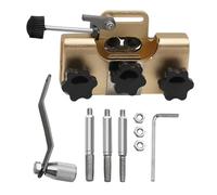 Afilador de motosierra, herramienta afiladora de motosierra,Afilador de sierra de aleación de aluminio con 3 puntas | Herramienta portátil para afilar cadenas con manivela para motosierras y sierras e