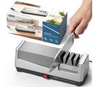 Afilador eléctrico de 2 etapas con discos de diamante de 20°