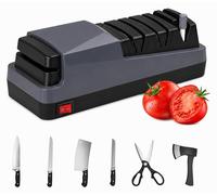 Afilador eléctrico de cuchillos, 48 W, con 3 niveles, para cuchillos de cocina y tijeras