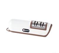 Afilador Eléctrico Inalámbrico Recargable para Cuchillos y Hachas - Afiladora Automática Compacta 22cm para Jardín y Cocina(Brown)