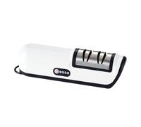 Afilador Eléctrico Inalámbrico Recargable para Cuchillos y Hachas - Afiladora Automática Compacta 22cm para Jardín y Cocina(Black)