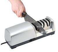 Afilador eléctrico multifunción 3 en 1, con ángulo de 15°, con discos de diamante, incluye afilador para cuchillos de cocina