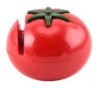 Afilador Manual Cerámico para Cuchillos para acero Inoxidable(Two) | Cerámica blanca, tomate, 6cm largo, base antideslizante, para ideal para acero inoxidable