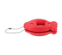 Afilador Portátil Profesional para Patines, Compacto y Fácil de Usar | Cuchillas de Patines, Diseño Portátil, Abs y Felpa, Incluye Bolsa, Color Rojo