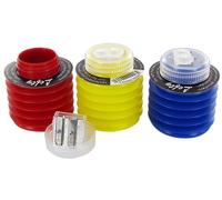 Afilalapiz kum zurdos fuelle flexible 2 usos con tapa caja de 6