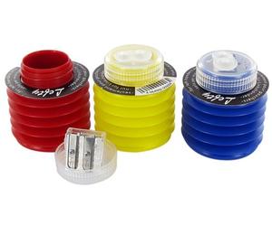 Afilalapiz kum zurdos fuelle flexible 2 usos con tapa caja de 6