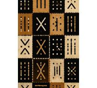 African Pattern Notebook - Carnet Africain: Lined Journal 120 Pages B5 - Carnet Ligné Motif Traditionnel Africain