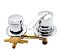 AFUDER Grifo de Ducha 2/3/4/5 Vías de Salida de Agua de latón | Interruptores de Ducha de Pared Tornillo o Intubación de Cobre Cabina de Ducha Mezclador de Cuarto de Ducha